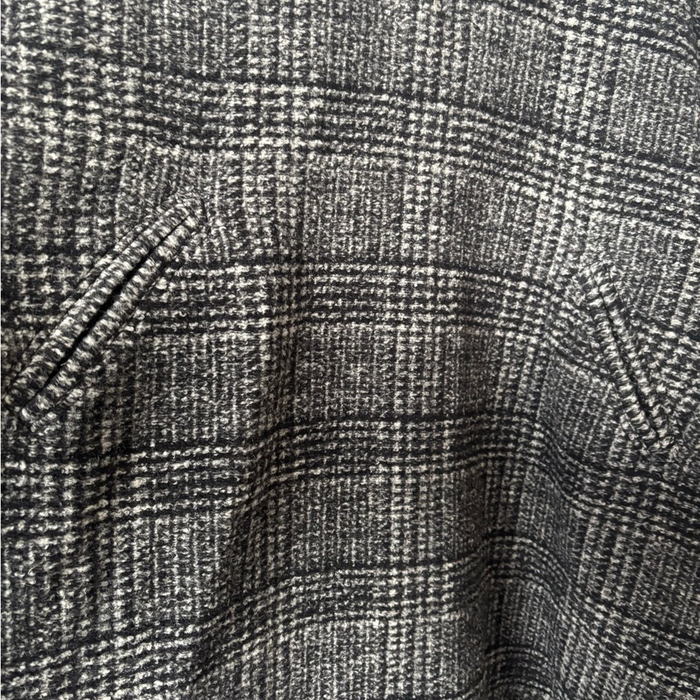 Isabel Marant Etoile Black and White Plaid Cape - Picture 8 of 9